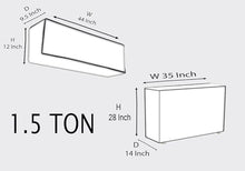 Load image into Gallery viewer, Split Ac Cover With Indoor and Outdoor Unit for 1.5 Ton Capacity Water Resistance & DustProof (Blue Leaf)
