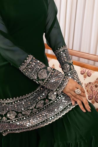 Traditional Georgette Lehriya Print Sharara Suit Set | Sharara with dupatta | Fancy Suit for Woman | casual wear