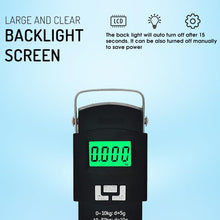 Load image into Gallery viewer, Digital Weighing Machine For Weighing capable of 50kgB - LCD Display & Stainless steel hook.
