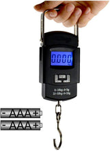 Load image into Gallery viewer, Digital Weighing Machine For Weighing capable of 50kgB - LCD Display & Stainless steel hook.