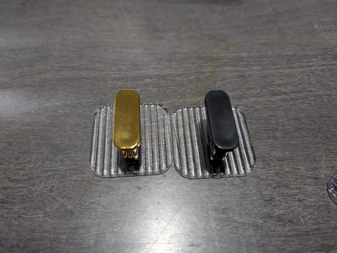 (Pack of 4) - Premium Transparent Wall Hooks with Gold Finish | No Drill Self Adhesive Wall Hooks