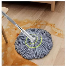 Load image into Gallery viewer, Microfiber Twist Mop for Floor Cleaning, Squeeze Twist Mop Stick, Durable Dust Easy to Use Floor Cleaner, Effective for Hardwood, Tile, and Laminate: