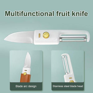 2 in 1 Travel Kitchen Peeler Portable Knife for Fruit  And Vegetable.