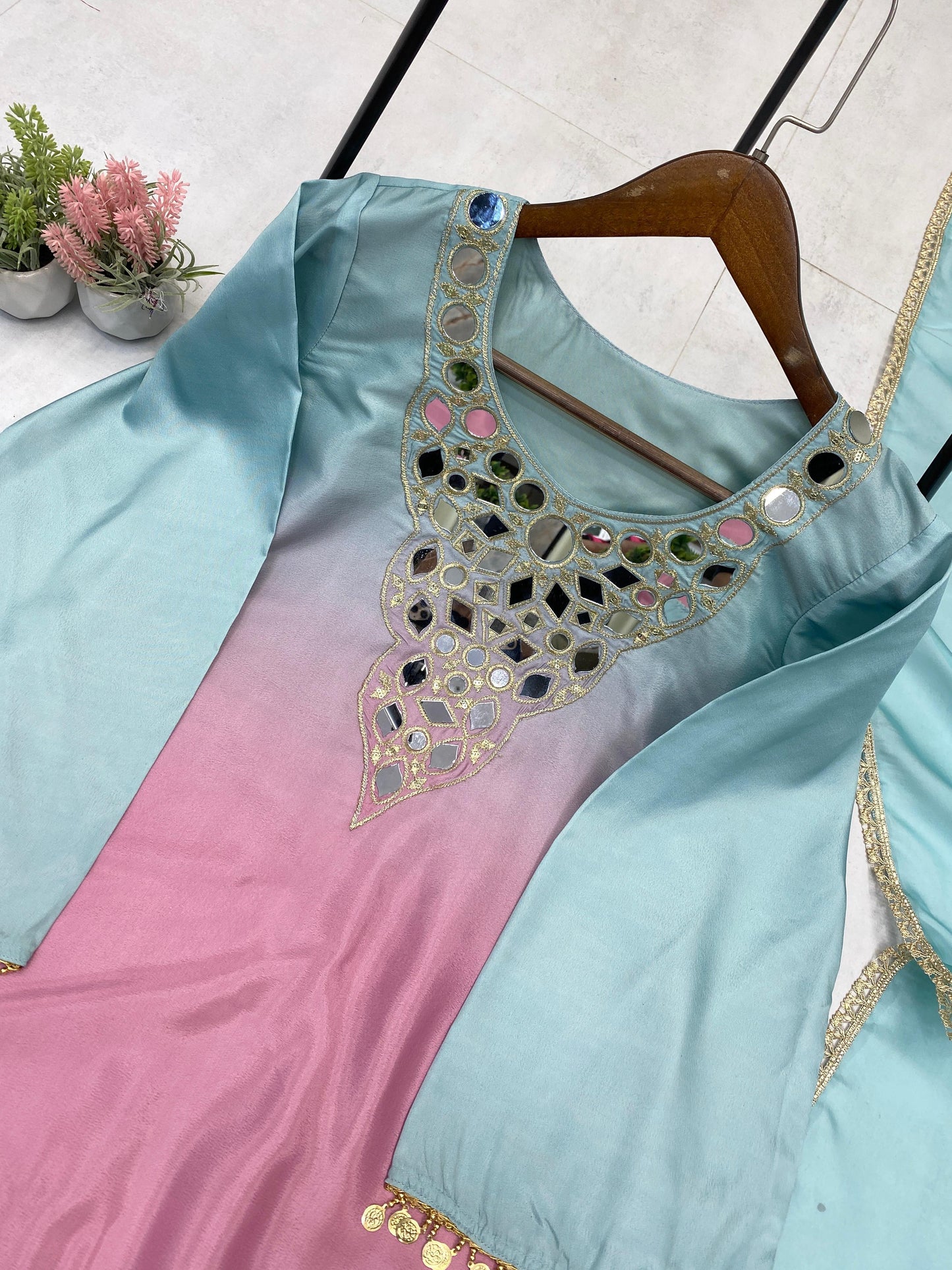 EXCLUSIVE 3 PIECE PLAZO PAIR WITH DUPATTA✨