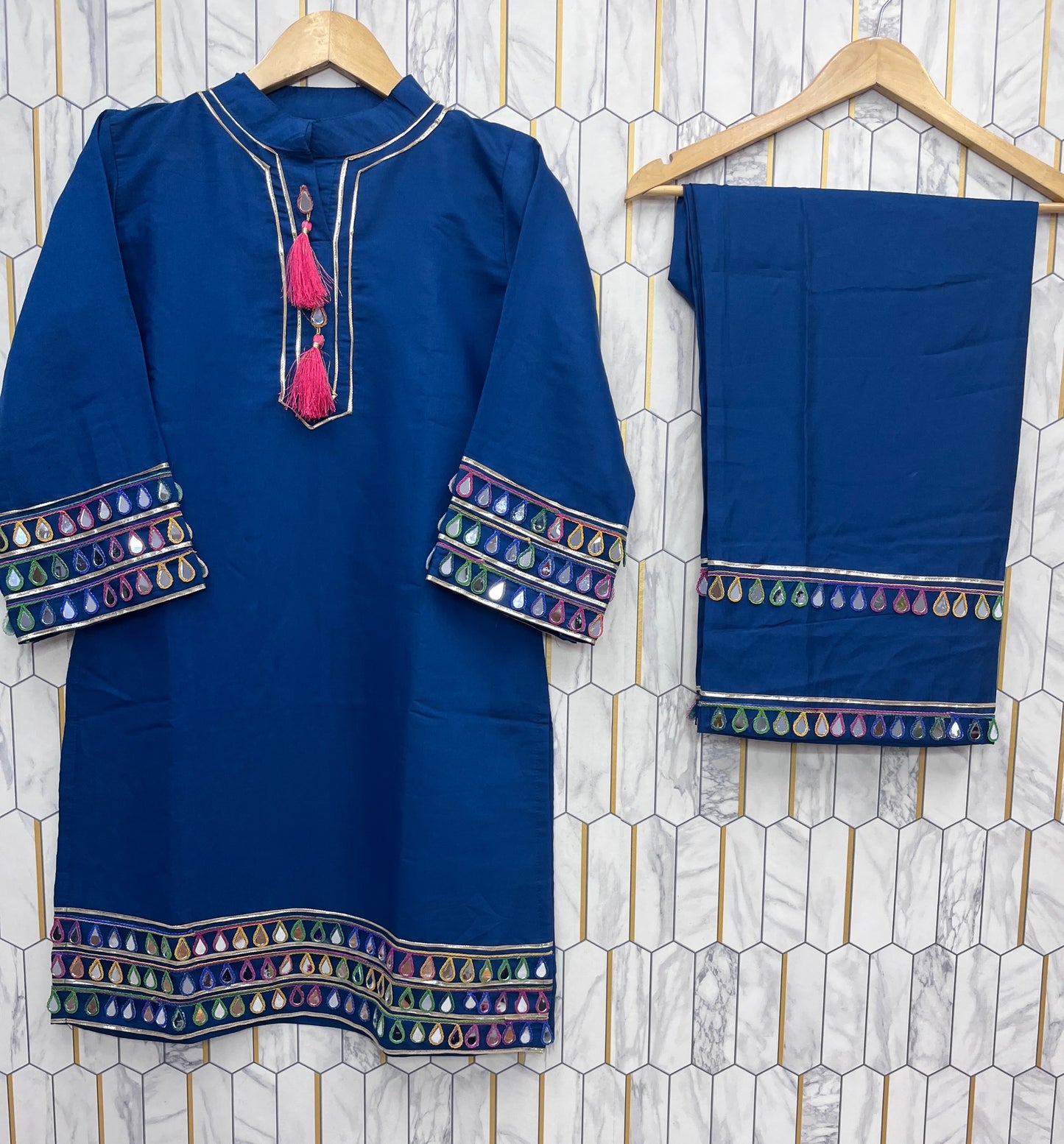FESTIVAL SPECIAL REAL MIRROR WORK ON SILK FABRIC CO-ORD SETS