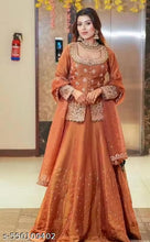 Load image into Gallery viewer, Lehenga Choli Set | Rust Orange Lehenga | Wedding Wear for Women | Party Wear Lehenga