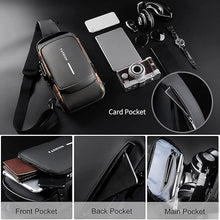 Load image into Gallery viewer, Crossbody Sling Bag for Men Women, Anti-Theft Fashion Chest Bag with Usb Charging Port, Messenger Bags, Waterproof Casual Shoulder Bag
