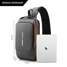 Load image into Gallery viewer, Crossbody Sling Bag for Men Women, Anti-Theft Fashion Chest Bag with Usb Charging Port, Messenger Bags, Waterproof Casual Shoulder Bag
