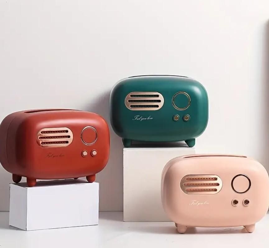 Vintage Radio Box Tissue Holder - Standout Piece For Home.