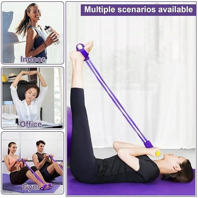 Yoga Pedal Puller Resistance Band Fitness Equipment - (Color As Per Availability)