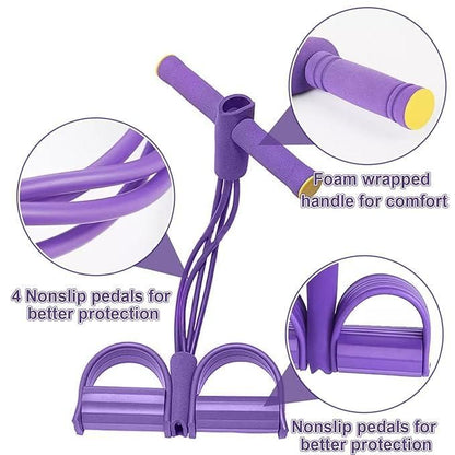 Yoga Pedal Puller Resistance Band Fitness Equipment - (Color As Per Availability)