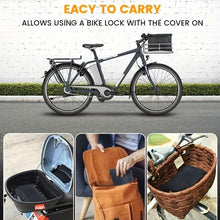 Load image into Gallery viewer, Universal Bike Cover UV Protection &amp; Dustproof Bike Body Cover for Two Wheeler Bike Scooter Scooty Activa (Black)
