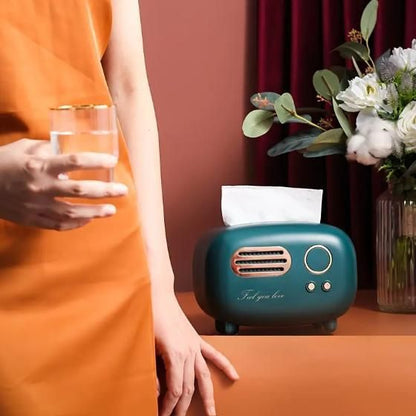 Vintage Radio Box Tissue Holder - Standout Piece For Home.
