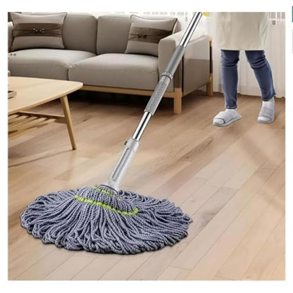 Microfiber Twist Mop for Floor Cleaning, Squeeze Twist Mop Stick, Durable Dust Easy to Use Floor Cleaner, Effective for Hardwood, Tile, and Laminate: