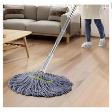 Load image into Gallery viewer, Microfiber Twist Mop for Floor Cleaning, Squeeze Twist Mop Stick, Durable Dust Easy to Use Floor Cleaner, Effective for Hardwood, Tile, and Laminate:
