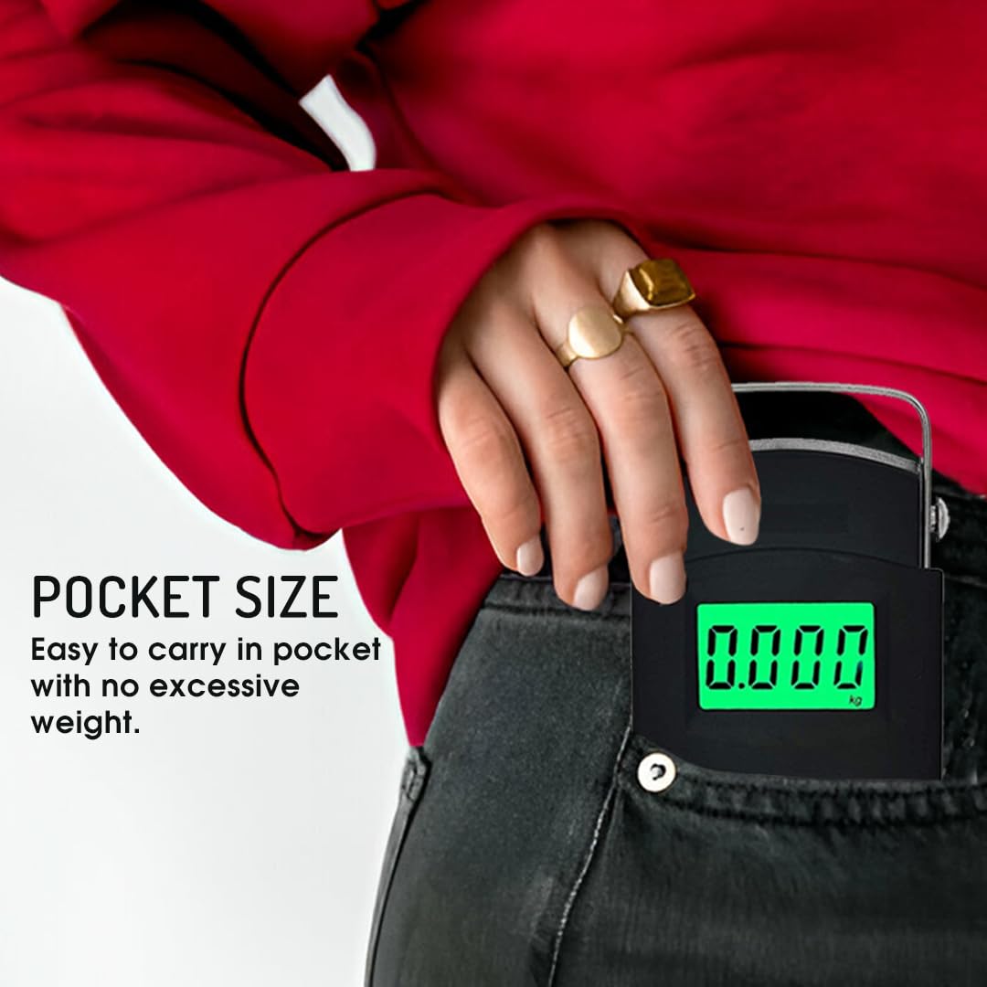 Digital Weighing Machine For Weighing capable of 50kgB - LCD Display & Stainless steel hook.
