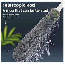 Load image into Gallery viewer, Microfiber Twist Mop for Floor Cleaning, Squeeze Twist Mop Stick, Durable Dust Easy to Use Floor Cleaner, Effective for Hardwood, Tile, and Laminate:
