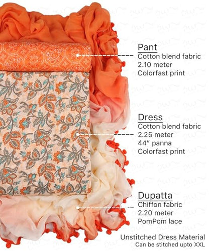 Trending Women's Cotton Unstitched Dress Material