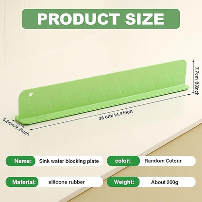 (Pack of 2) - Anti Splash Silicone Sink Guard for Kitchen Basin – Flexible Water Barrier for Sink Countertop