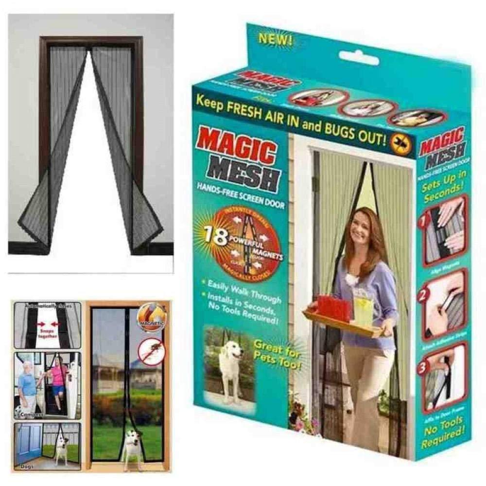 Magic Mesh Magnetic Screen Door net for Main Doors