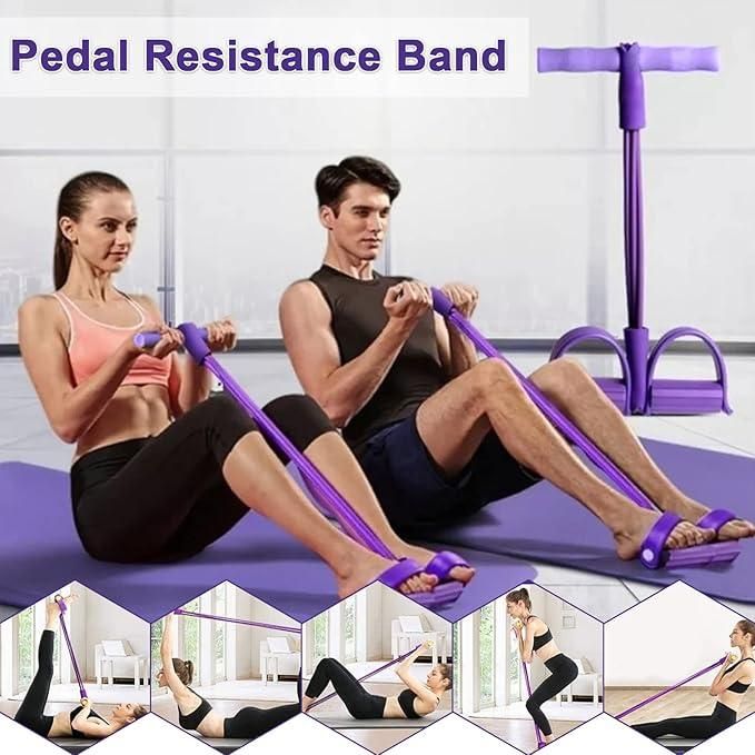 Yoga Pedal Puller Resistance Band Fitness Equipment - (Color As Per Availability)
