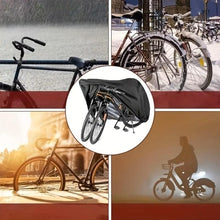 Load image into Gallery viewer, Universal Bike Cover UV Protection &amp; Dustproof Bike Body Cover for Two Wheeler Bike Scooter Scooty Activa (Black)
