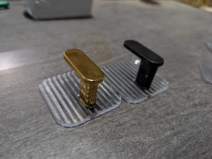 (Pack of 4) - Premium Transparent Wall Hooks with Gold Finish | No Drill Self Adhesive Wall Hooks