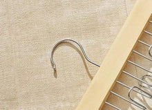 Load image into Gallery viewer, Multifunctional Wooden Hanger with Metal Hooks (Pack of 1)
