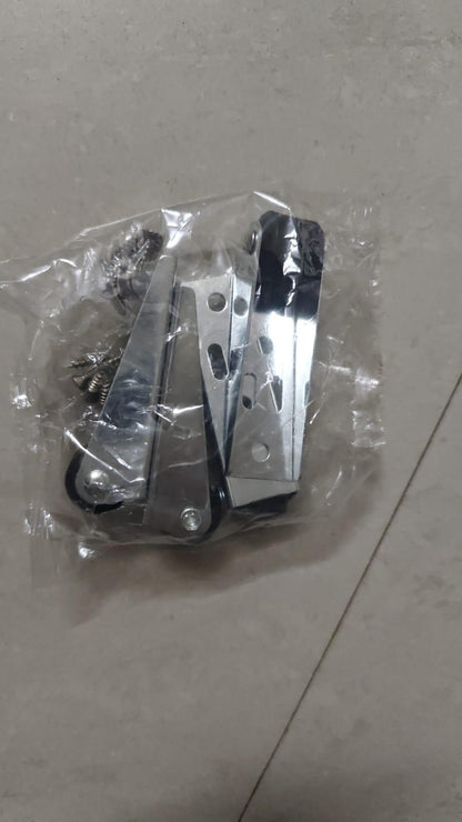 (4 Pcs) Heavy-Duty Rigid Caster Wheel for Wooden Doors – Durable Silent Rubber Roller with Metal L-Shaped Side Mount – Smooth & Quiet Operation for Sliding, Swing, Interior, Closet &Uneven Door