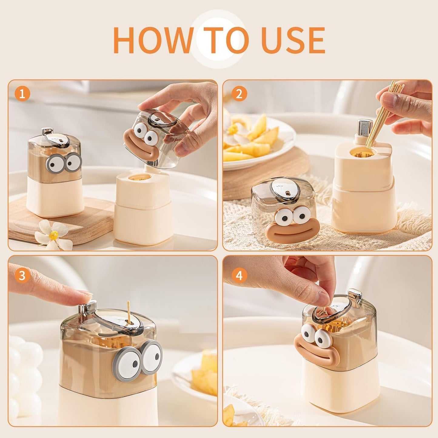 Cartoon Shape Automatic Toothpick Dispenser