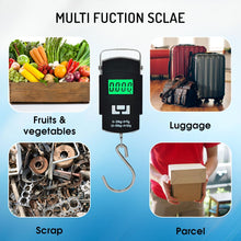 Load image into Gallery viewer, Digital Weighing Machine For Weighing capable of 50kgB - LCD Display &amp; Stainless steel hook.
