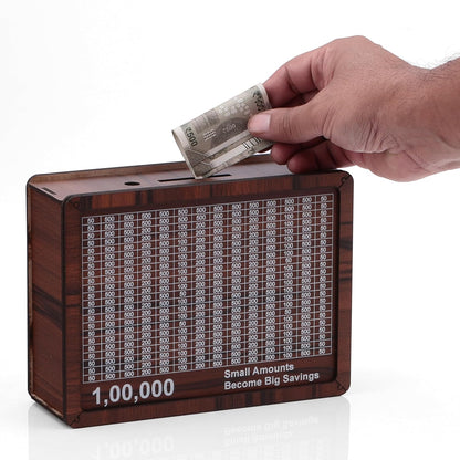 Gullak Wooden Money Saving Box for Kids & Adults - Piggy Bank
