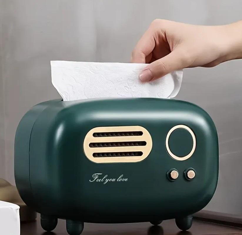 Vintage Radio Box Tissue Holder - Standout Piece For Home.