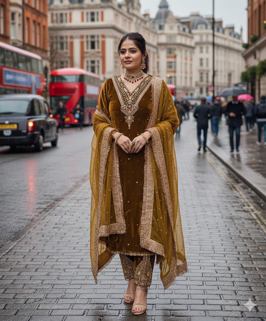 New Designer Budget Friendly Party Wear Look Stitched Suit