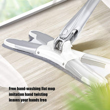 Load image into Gallery viewer, 4874 X Shape Mop Or Floor Cleaning Hands-free Squeeze Microfiber Flat Mop System 360 Flexible Head Wet And Dry Mop For Home Kitchen With 1 Super-absorbent Microfiber Pads.
