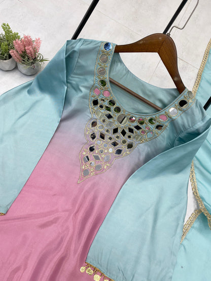 EXCLUSIVE 3 PIECE PLAZO PAIR WITH DUPATTA✨