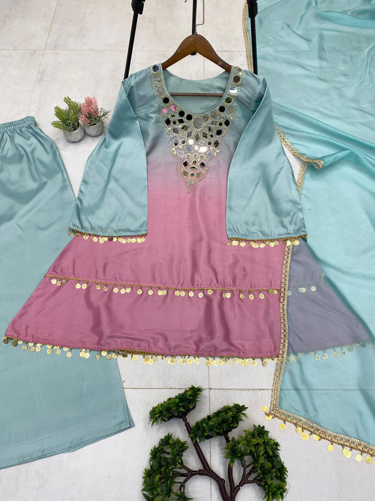 EXCLUSIVE 3 PIECE PLAZO PAIR WITH DUPATTA✨