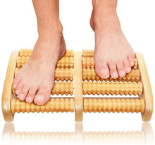 Load image into Gallery viewer, Wooden Roller Foot Massager Body Stress Buster
