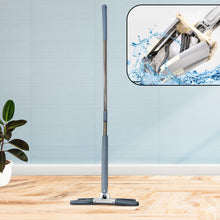 Load image into Gallery viewer, 4874 X Shape Mop Or Floor Cleaning Hands-free Squeeze Microfiber Flat Mop System 360 Flexible Head Wet And Dry Mop For Home Kitchen With 1 Super-absorbent Microfiber Pads.
