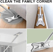 Load image into Gallery viewer, 4874 X Shape Mop Or Floor Cleaning Hands-free Squeeze Microfiber Flat Mop System 360 Flexible Head Wet And Dry Mop For Home Kitchen With 1 Super-absorbent Microfiber Pads.
