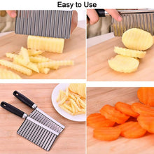 Load image into Gallery viewer, 2007 Stainless Steel Vegetable Salad Chopping Knife Crinkle Cutters
