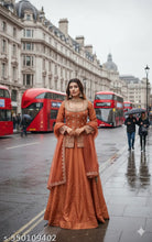 Load image into Gallery viewer, Lehenga Choli Set | Rust Orange Lehenga | Wedding Wear for Women | Party Wear Lehenga
