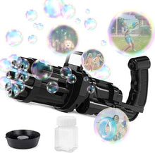 Load image into Gallery viewer, Bubble Machine Bubbles for Kids Cool Toys Gift Electric Bubble Gun &amp; Toy Gun Outside, 8 Hole Huge Automatic Bubble Maker for Boys and Girls Outdoor, Fan Combo Function, (Color AS PER Availability) Sli
