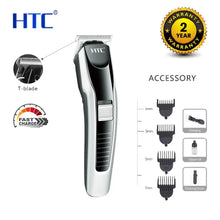 Load image into Gallery viewer, HTC AT-538 rechargeable hair trimmer for men with T shape precisi

