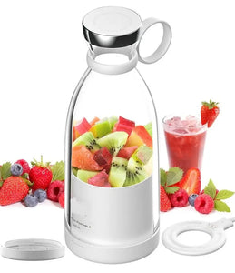 Portable Blender Juicer for Smoothie,Juice,Vegtable,Shakes with 4 Blades Wireless Charging for Home,Office,Kitchen,Travel and Outdoor Mini Personal Size Mixer Bottle Grinder,400ml,Multicolor