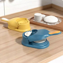 Load image into Gallery viewer, 2 in 1 Dumpling Samosa Maker Ghughra Momos Maker Machine, Dumpling Skin Press Mould for Momos Making,Dumpling Maker Mould Machine, Dumpling Making Tool with Dumpling Puri Maker, Multicolour

