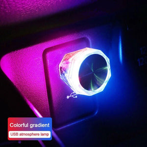 Diamond Shape Car Mini USB LED Environmental Lights
