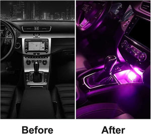 Diamond Shape Car Mini USB LED Environmental Lights