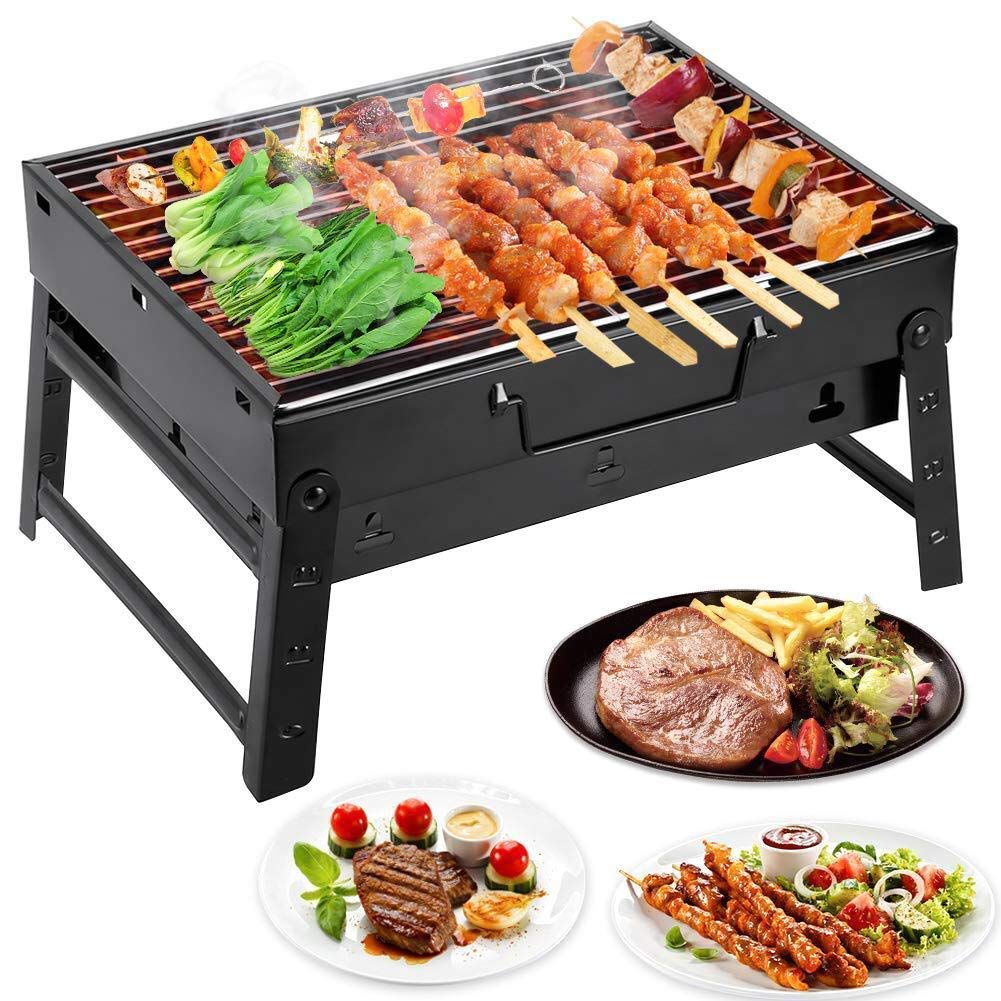 Barbecue Charcoal Grill Folding Portable Lightweight BBQ Super
