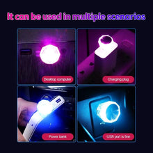 Load image into Gallery viewer, Diamond Shape Car Mini USB LED Environmental Lights
